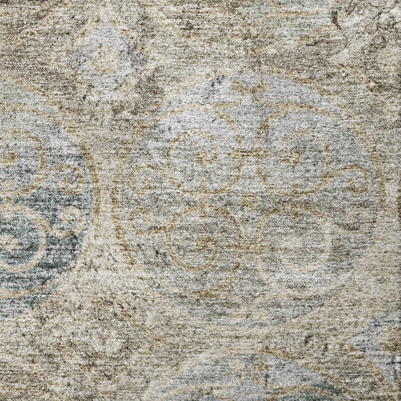 Shag Washable Oriental Indoor Rug, Beige, 2 pi 6 po x 3 pi 10 po