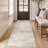 Washable Kitchen Rug: Easy-Clean Entryway Hallway Carpets Non Slip Non-Curl Edge Rugs for Laundry Bathroom Indoor Modern Abstract Home Decor Floor Mat for High Traffic Area Beige-1897656082