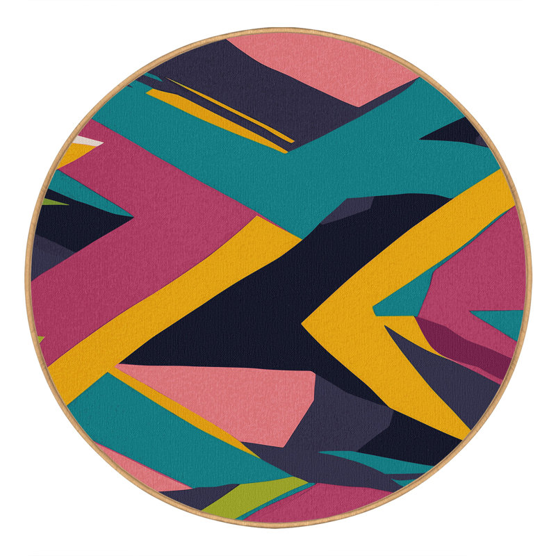 Glitch Mirage Rug, Round 8'