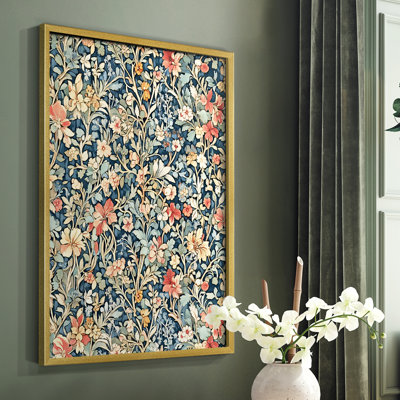 WM MORRIS Series DCCCXCVIII  -Premium Framed Print -Ready to Hang - No Nails Required