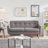 Carmencita 65" Linen Upholstered Square Arm Loveseat-966046579-995237776