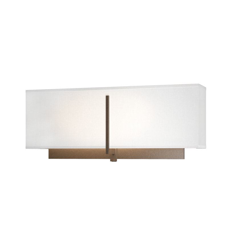 Exos 2 - Light Flush Mounted Sconce, Natural Anna, Bronze