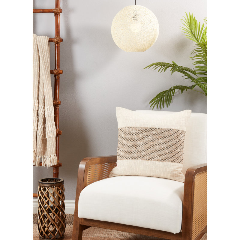 Elka Collection Cotton Throw Pillow, Pillow Cover Only - No Insert