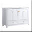 Ensemble de meuble-lavabo 48 po avec lavabo en céramique, armoire de rangement abondante, 4 portes à fermeture douce et 2 tiroirs-60528390