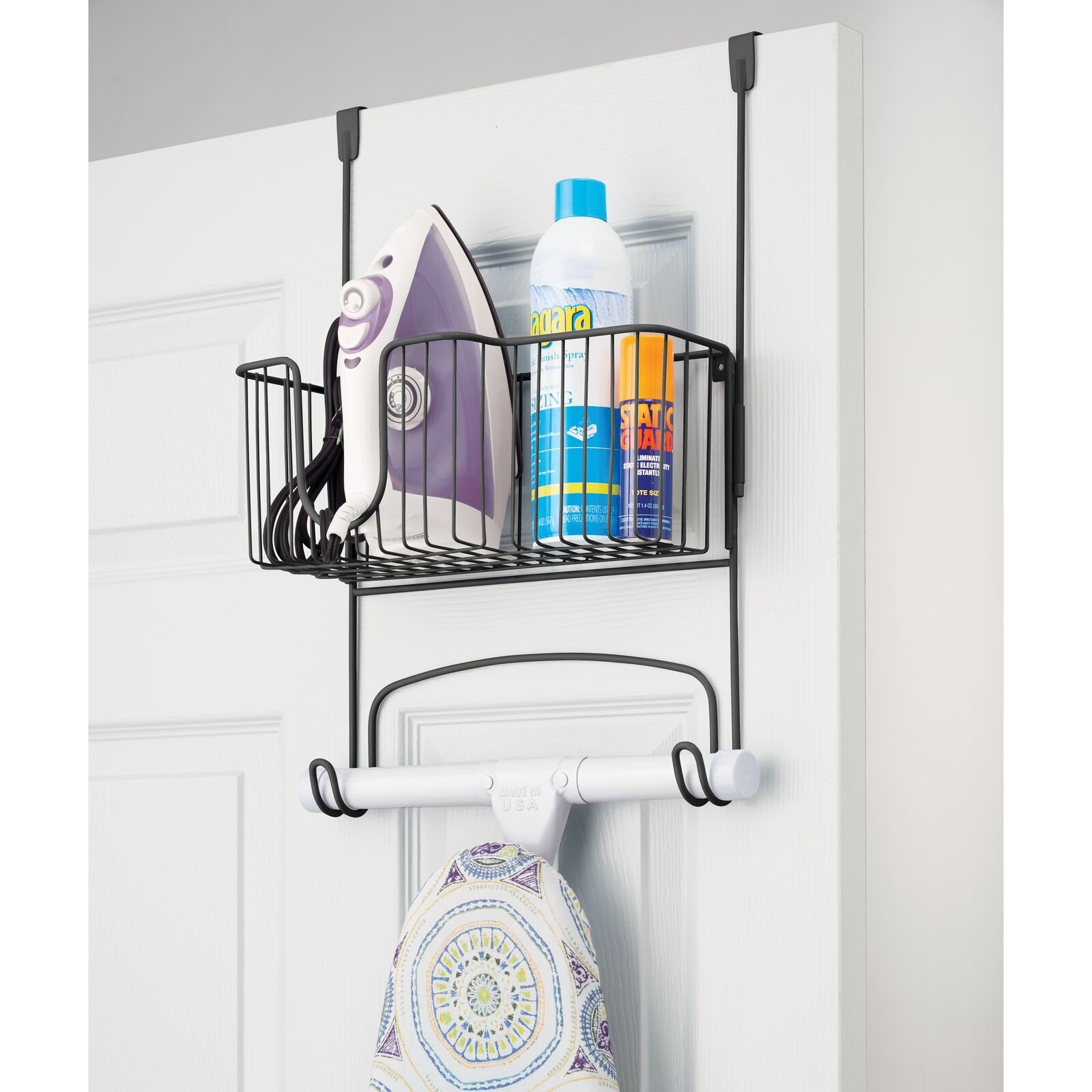 Over door ironing board storage hot sale