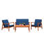 4 Piece Sofa Seating Group with Cushions-781911713