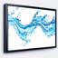 « blue water splashs », reproduction d’impression sur toile tendue encadrée-26667908