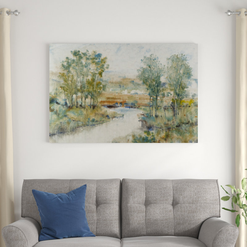 " Trees On The Creek II " by Timothy O' Toole, 32" H x 48" W x 1.25" D