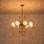 8 - Light Globe Glass Chandelier
