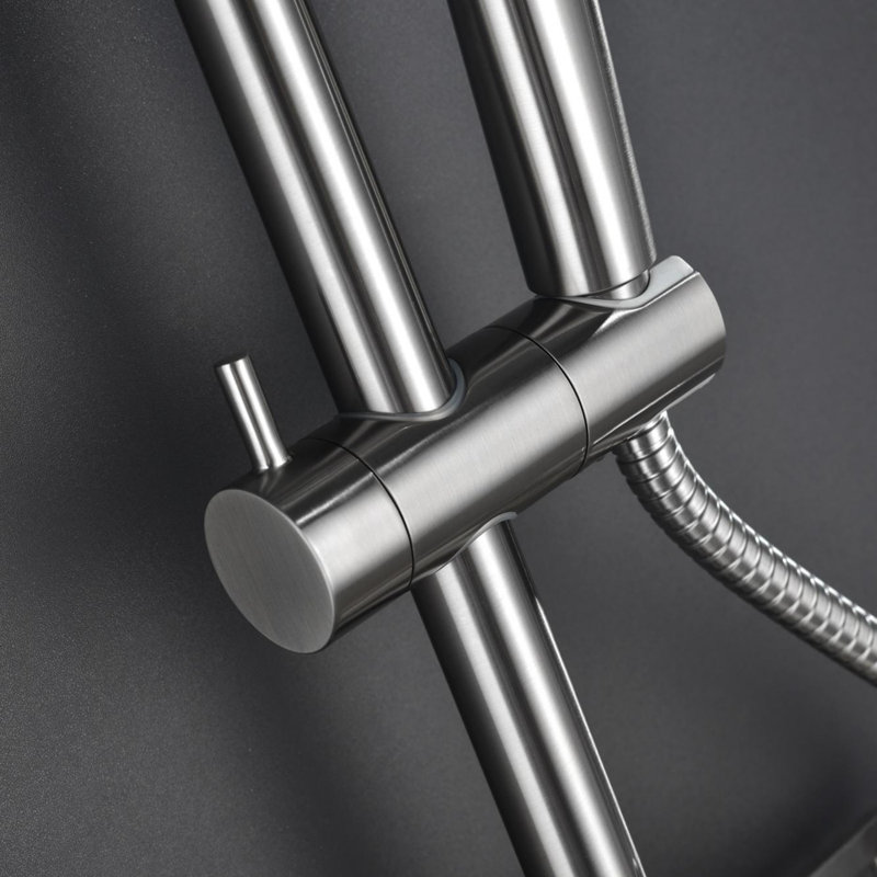 ShowerSpas Shower System with Rain Shower and Handheld Shower, Brushed Nickel