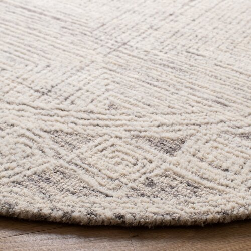 Union Rustic Dibble Handmade Wool Ivory Gray Rug & Reviews 