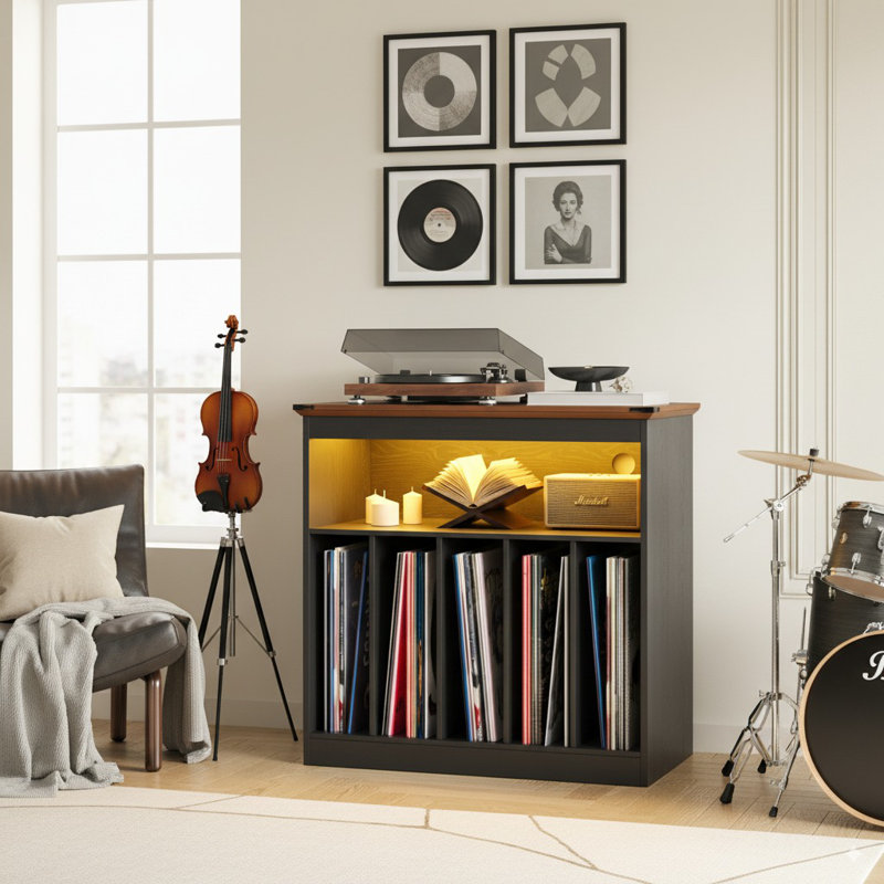 Support pour tourne-disque Farmhouse, Black