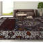 Wool Oriental Area Rug in Rosewood/Beige