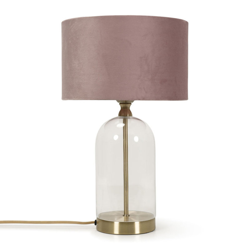 45cm Desk Lamp, Gold, Blush
