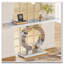 Console moderne en miroir avec base en O