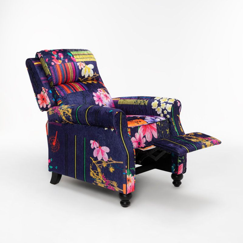 Mary Rowena Manual Recliner, Purple