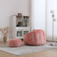 Fauteuil à billes moderne, fauteuil rond confortable pour adultes avec repose-pieds, fauteuil de lecture simple avec oreiller-1589987044