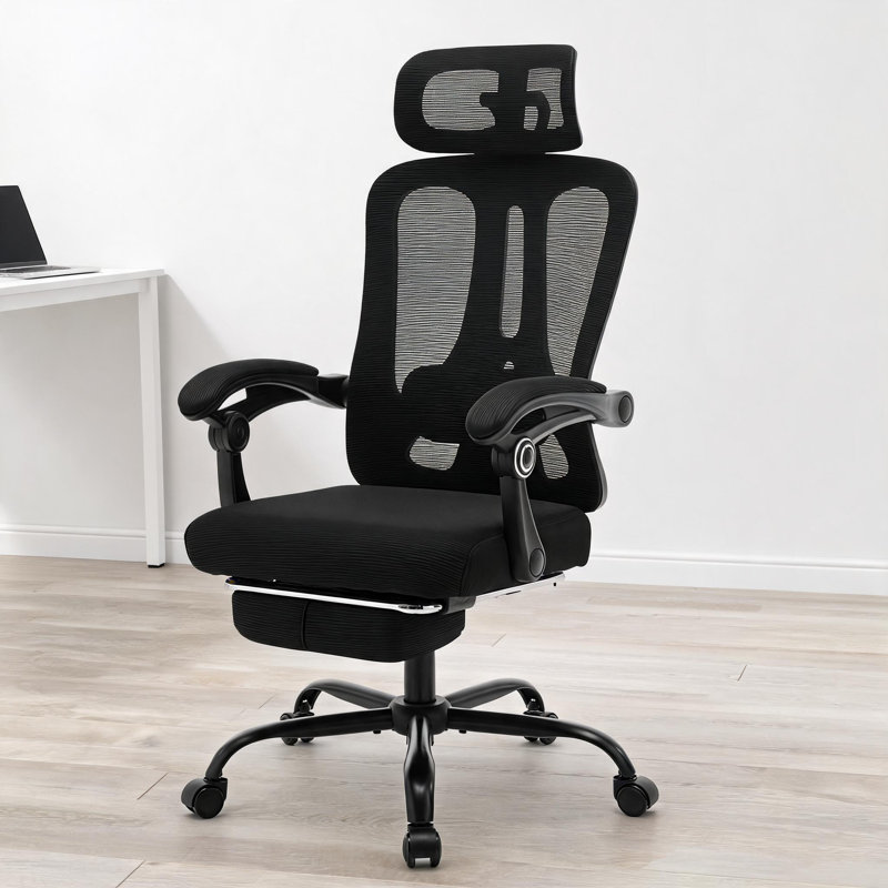 Hobbylane Office Chair, Black, Black frame