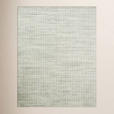 Hannon Green Hand-Woven Geometric Rug
