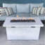 Foyer de table d'extérieur au propane en béton renforcé de fibres H 25 po x l 42 po-2025844081
