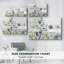 Fleurs sauvages en bleu - Cavas enveloppés de galerie-632951195