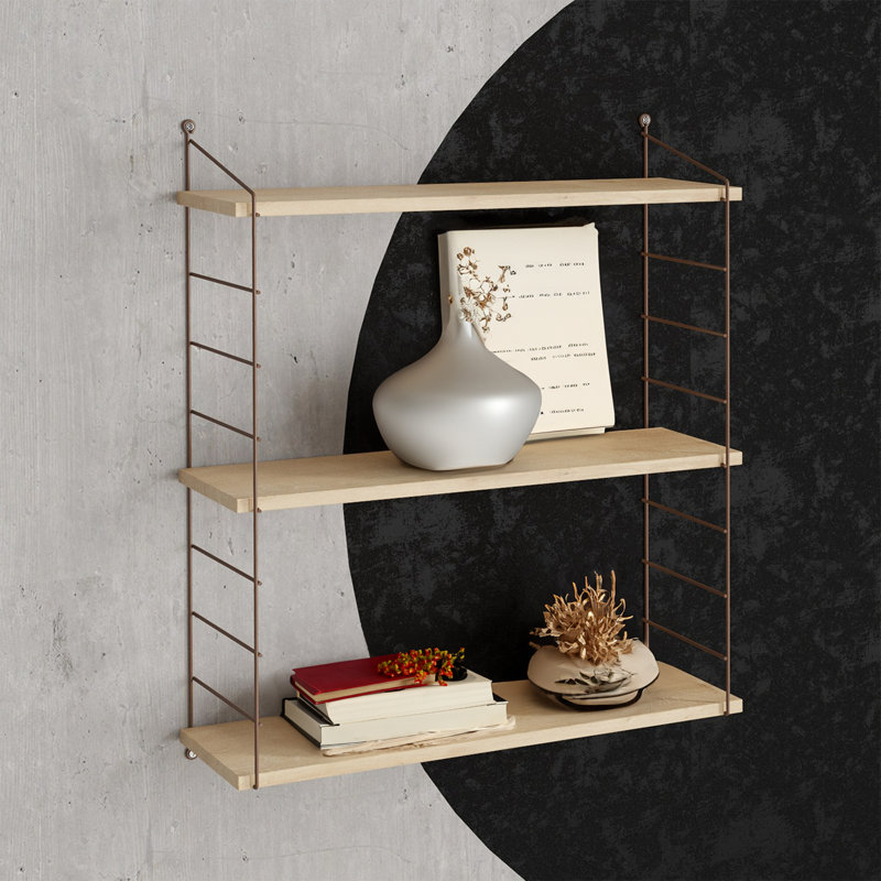 Volena 3 Piece Tiered Shelf, Oak