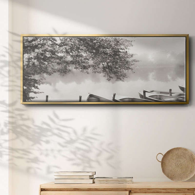 Morning - toile encadrée, H 8 po x l 20 po x P 1,5 po, Or