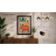 Elephant Study Grid Mid-Century - Framed Print-956051937-956051939