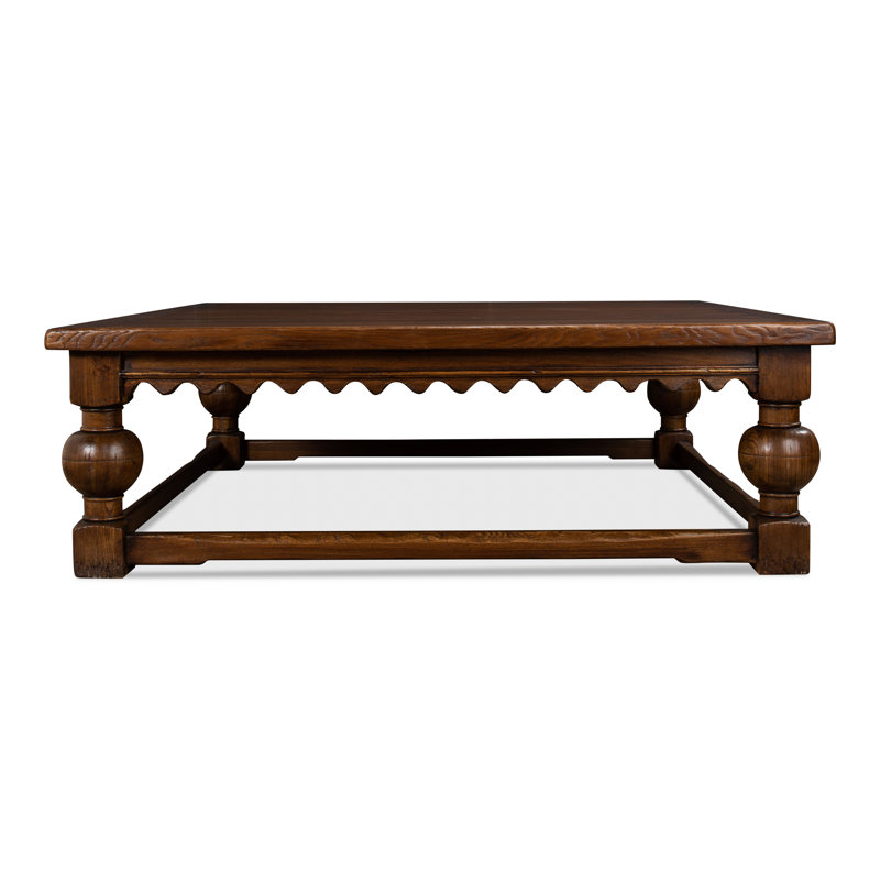 Table basse à cadre en bois massif Mcmeans
