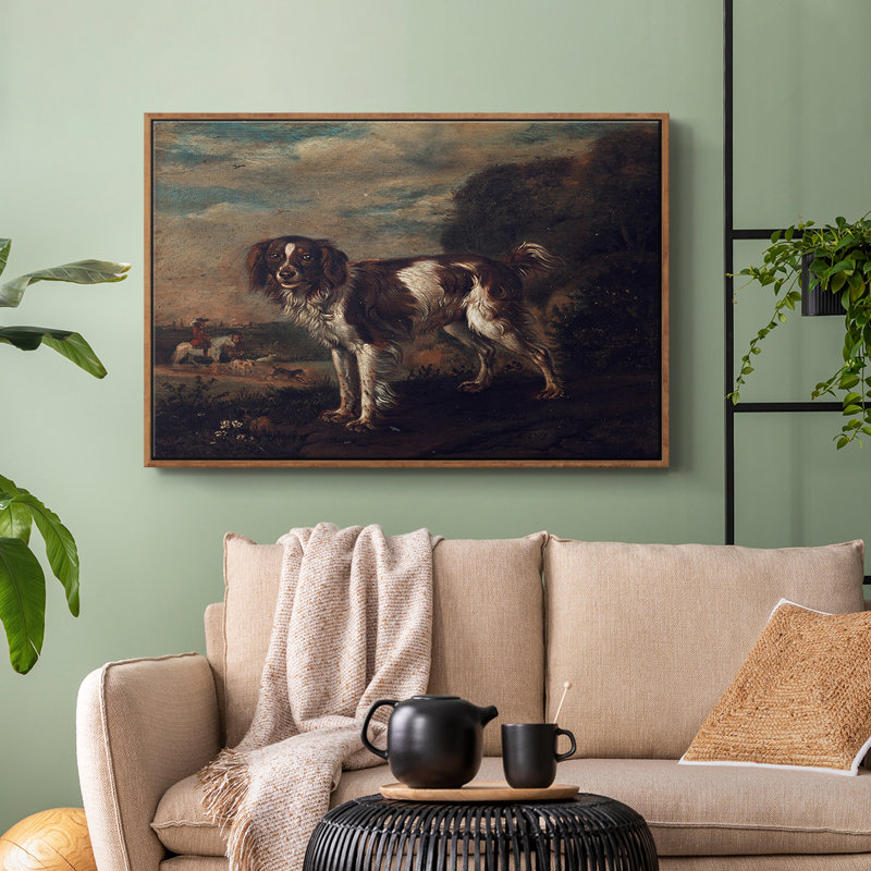 «Vintage Animal Print», reproduction d'art sur toile encadrée, Noyer, H 41 po x l 27 po