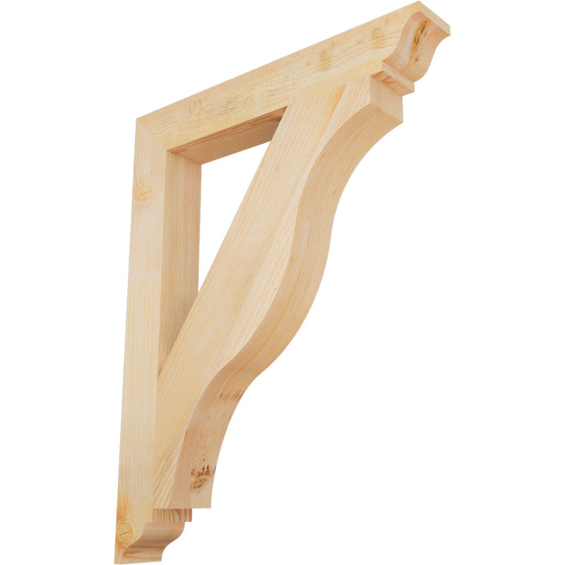 Support traditionnel Funston, H 36 po x l 4 po x P 28 po, Douglas, Scié brut