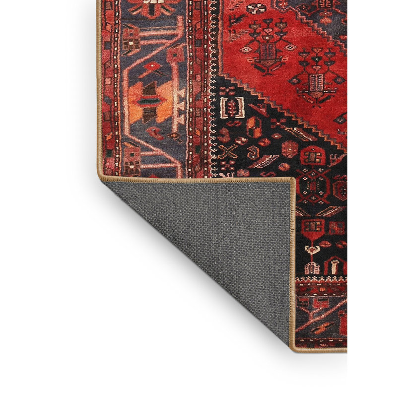 Tapis rouge à motif sud-ouest, Rectangle 7 pi x 9 pi