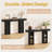 54" Narrow Console Table Sofa Table with Back Hidden Storage-1191171081