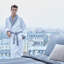 Lord 100% Cotton Velour Male Mid-Calf Bathrobe with Pockets-1304931897-1295171876