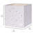 3 Sprouts Recycled Fabric Storage Cube Box Container Organizer - Green Terrazzo-84467067