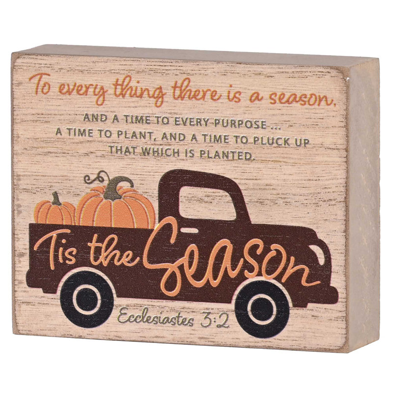 Plaque de table plaque camion citrouille de saison