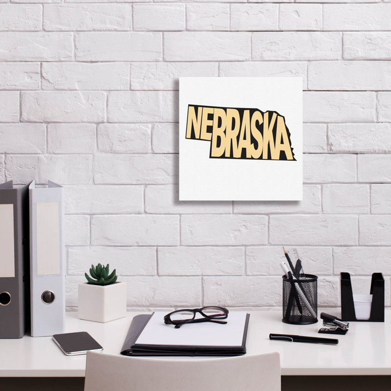 "Epic Graffiti" Nebraska 2 "par Art Licensing Studio, art mural sur toile, 12 po x 12 po, H 12 po x l 12 po