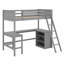 Lit mezzanine avec tablettes et bureau-905970984