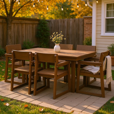 Weather-resistant Hdpe Dining Set Durable Style For Backyard Gatherings