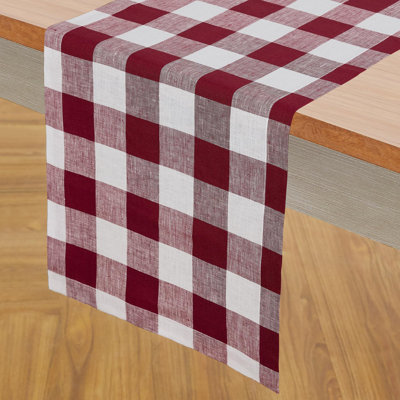 Buffalo Check - 100% Pure Linen Table Runner