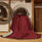 Machine Washable Solid Red Area Rug-586772192