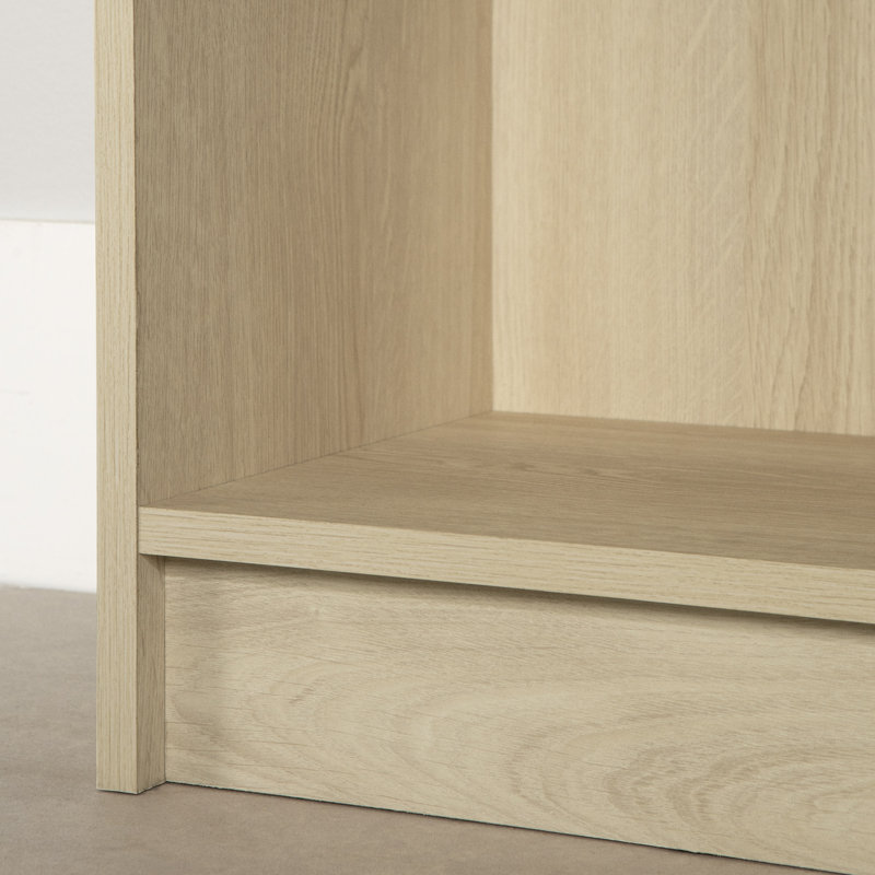 Liora Wide Set Of Bookcase And 2 Narrow 5-Shelf Bookcases, Bleached Oak