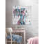 Reproduction d’art sur bois blanc « face de la tête rose bleue »-50108182