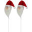 Set Of 2 Plush Santa Claus Christmas Picks 18"