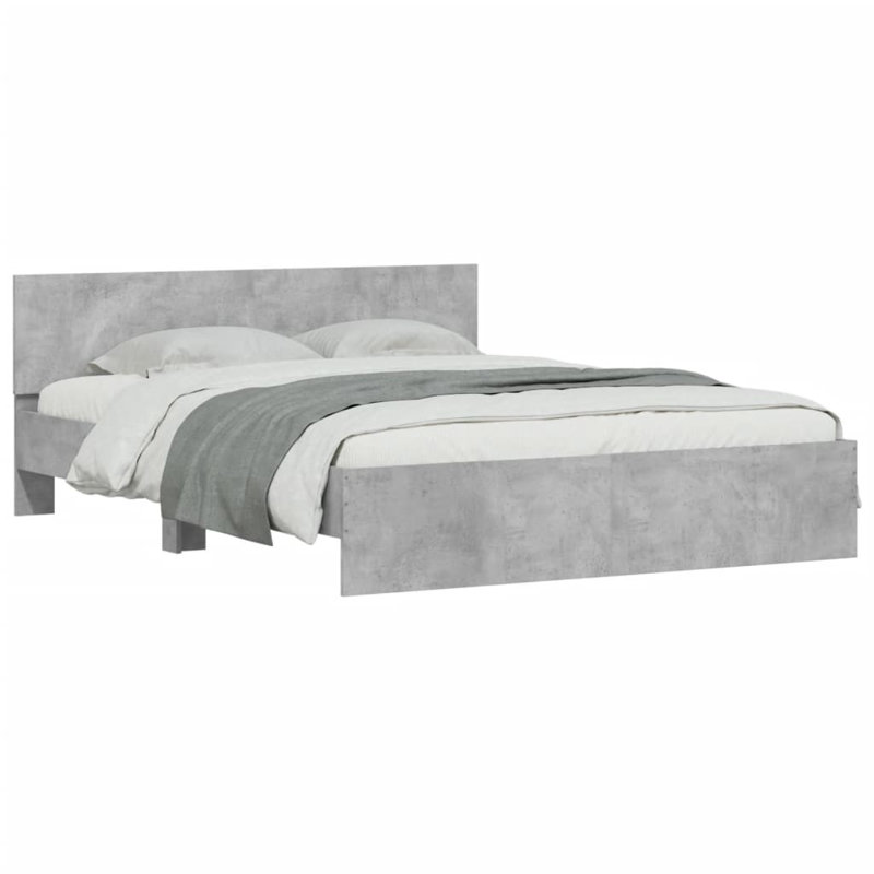 Nobue Bed, Concrete Grey, King ( 150 x 200 cm)
