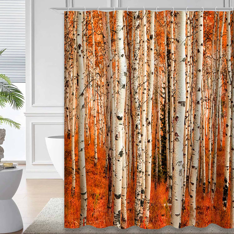 Rideau de douche Golden Fall Aspen Utah, L 72 po x l 72 po