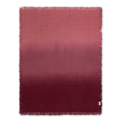 Blush Ombre Muslin Blanket