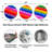 Multi Color Polygonal Pencils - Abstract Metal Wall Decor Set