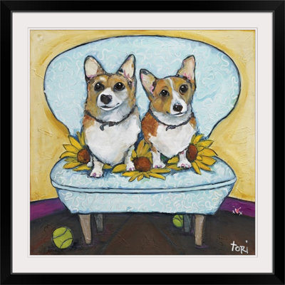 « corgis » par tori campisi, reproduction d’art