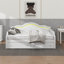 Lit de jour simple rembourré en tissu avec éclairage à DEL et deux tiroirs-2059342531-2059342530